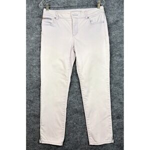 Chico's Platinum Ultimate Fit Ankle Jeans Womens Lavender 0 Straight